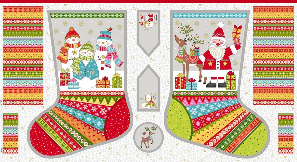 Large Festive Christmas Stockings 