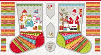 2107 Large Festive Christmas Stockings