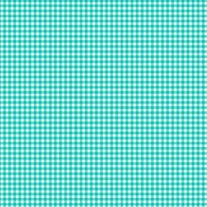920-T Gingham Quilting Fabric - Turquoise Sold in FQ, 1/2m, 1m Lengths