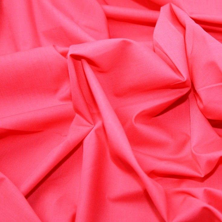 L0008-PHP21 Cerise Pink Polycotton Dress Fabric | 45" Craft Fabric