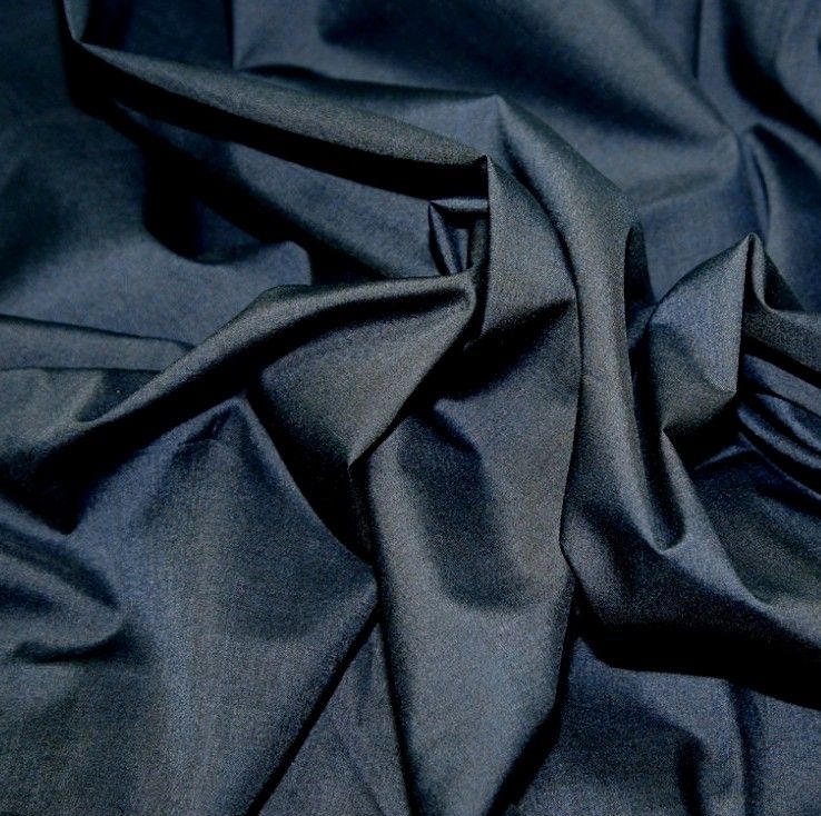 L0008-51 Navy Blue Polycotton Dress Fabric | 45" Craft Fabric