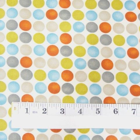 PHFUR006G Furnishing Canvas Fabric - Spots Sold in 1/4m, 1/2m, 1m Lengths