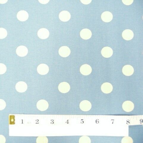 FUR009AS Furnishing Canvas - Spot on Duck Egg Blue