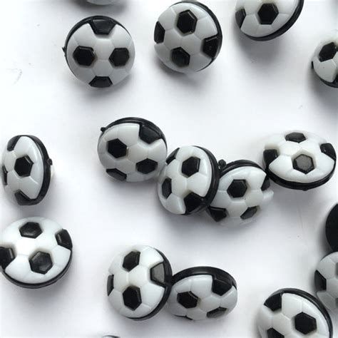 CN20-B Football Buttons - Black & White