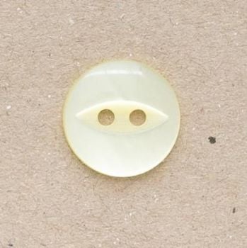 CP16-03-30L Yellow 20mm Fish Eye Buttons x 10
