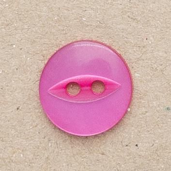 CP16-43-22L Cerise 14mm Fish Eye Buttons x 10
