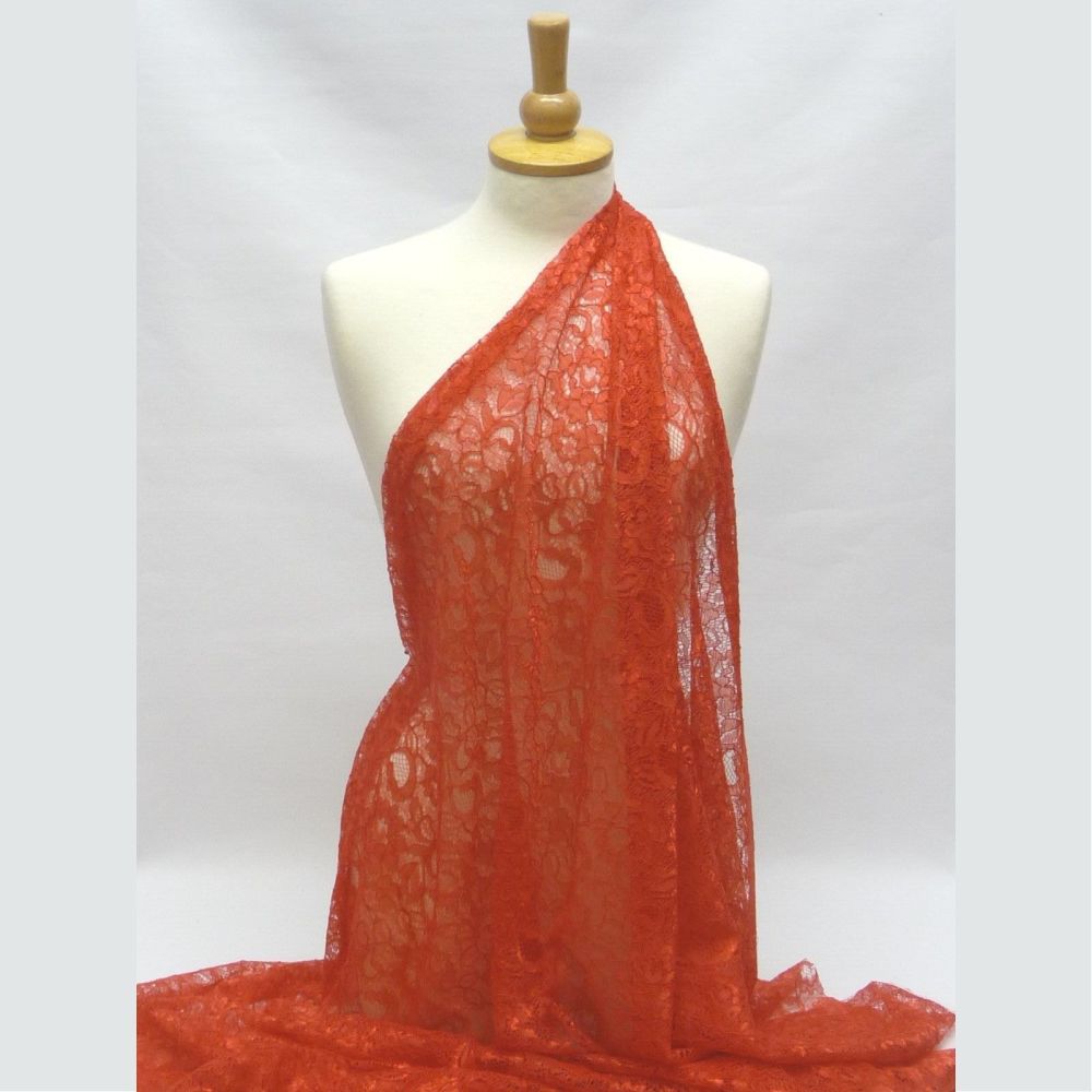Corded Lace - Red L1678-18