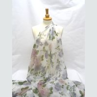 LA0008 Sheer Floral Georgette Dress Fabric | Polyester 45