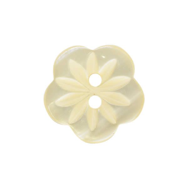 CP8-08-20L Cream 13mm Flower Buttons