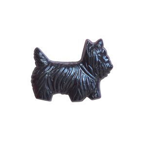 Childrens Black Scotty Dog_Buttons_Highland Terrier Dog Buttons K931