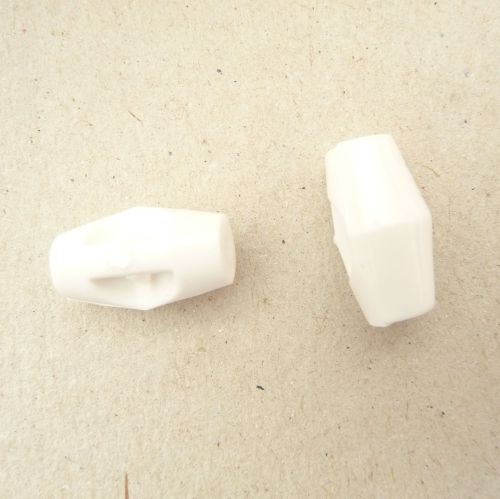 CT1 White Toggle 19mm Buttons x 10