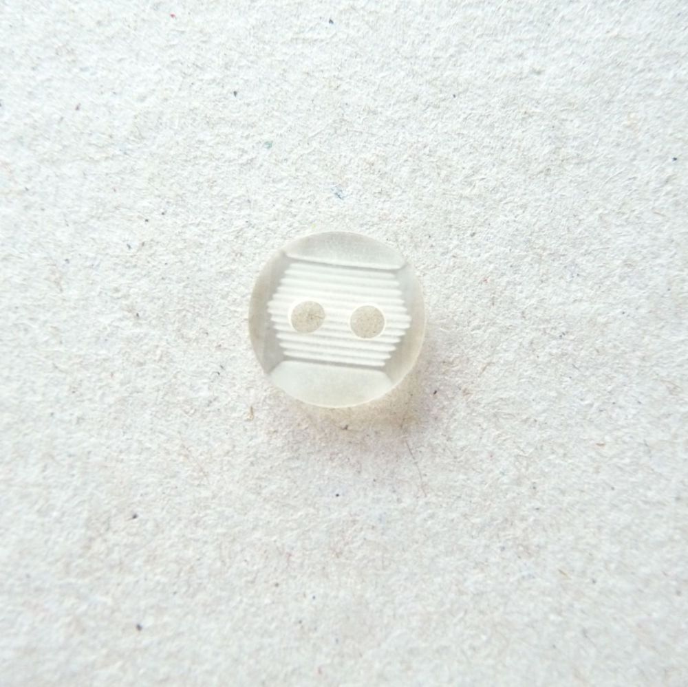 TCS13-16L Etched White 10mm Buttons x 10