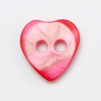 P1423-41-20L Red Heart 13mm Buttons x 10