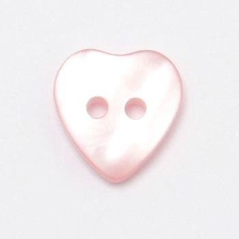 P1423-68-20L Pink Heart 13mm Buttons x 10