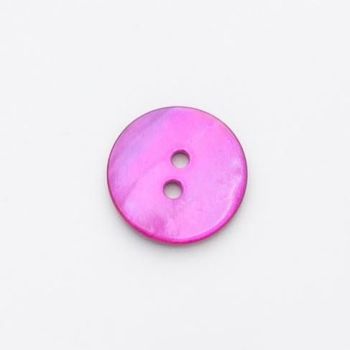 X470-R277-28L Cerise Pink Sea Shell 18mm Buttons x 10