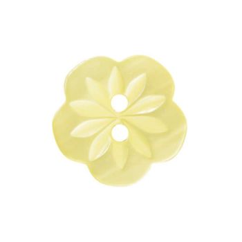 CP8-03-20L Yellow Flower 13mm Buttons x 10