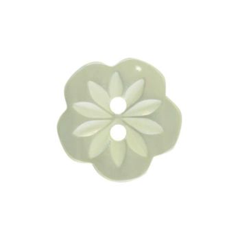CP8-36-20L Mint Green Flower 13mm Buttons x 10