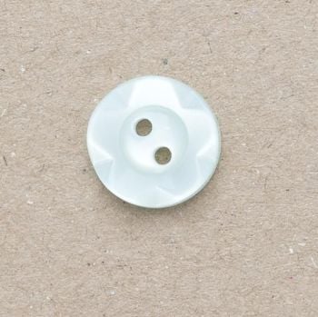 CP177-36-22L Mint Green 14mm Wavy Rim Buttons x 10