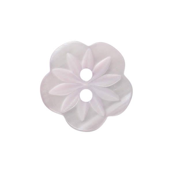 CP8-15-24L Lilac Flower 15mm Buttons x 10