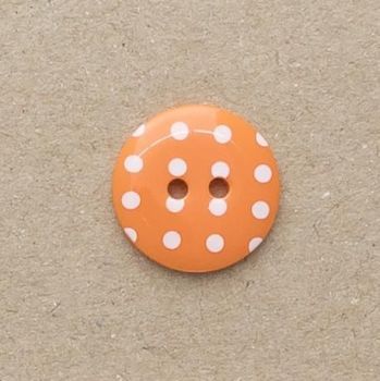 P1724-331-28L Spot Orange 18mm Buttons x 10