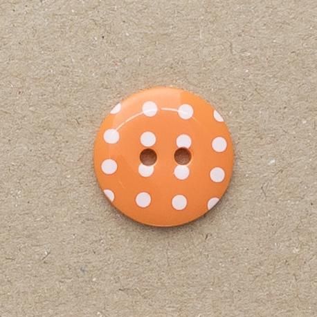 P1724-331-28L Spot Orange 18mm Buttons x 10
