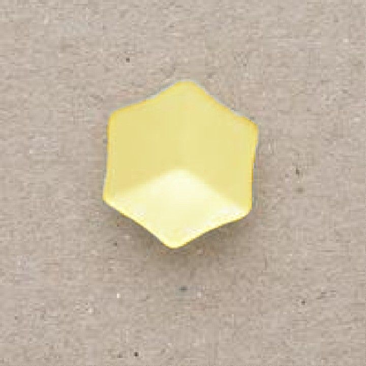 CP20-03-22L Yellow 14mm Hexagon Buttons x 10