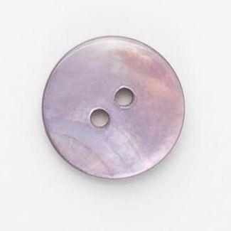 Lilac Sea Shell Buttons 15mm x 5. Handmade Buttons. X470-R283-24L_FREE DELIVERY