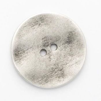 B710-44L  Silver Metal 28mm Button x 5