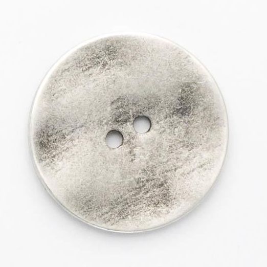 B710-44L  Silver Metal 28mm Button