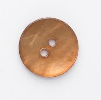 Copper Sea Shell Buttons 18mm x 5 - Handmade Buttons - X470-M114-28L_FREE DELIVERY