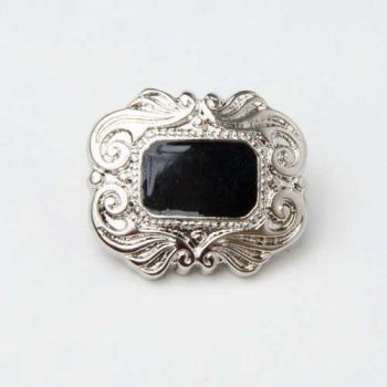 CX17-24L Ornate Enamel Inlay 15mm Buttons x 10 