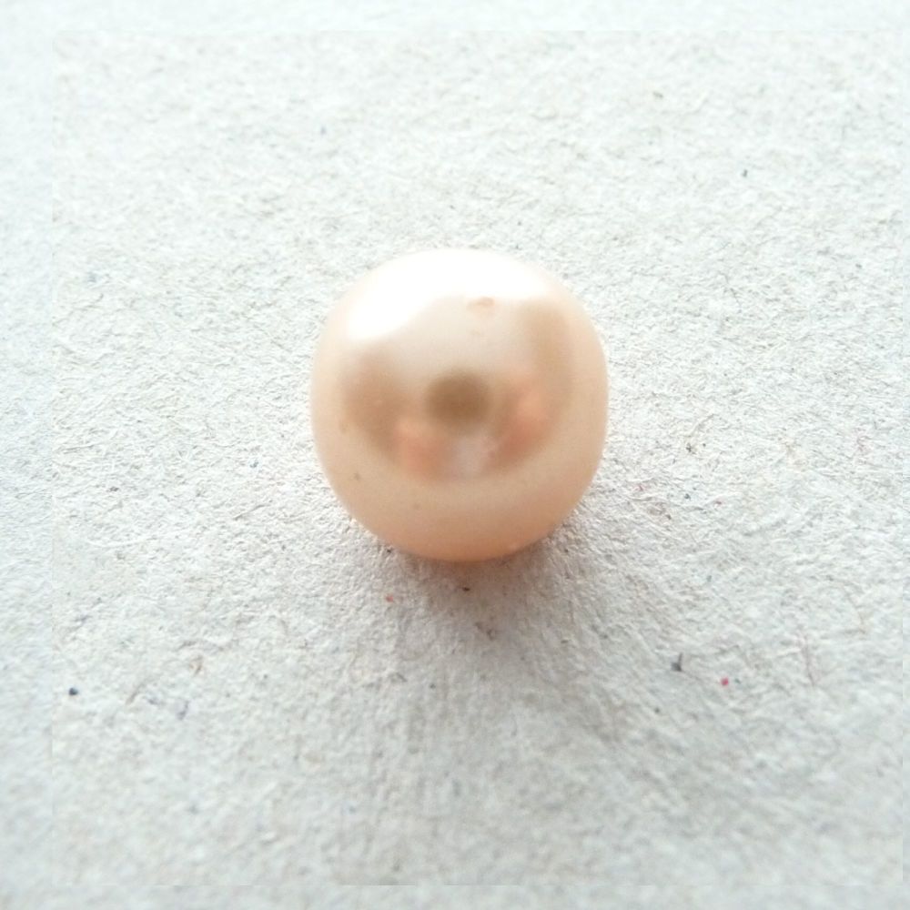 CN55-Peach-14L Peach Pearl 10mm Buttons x 10