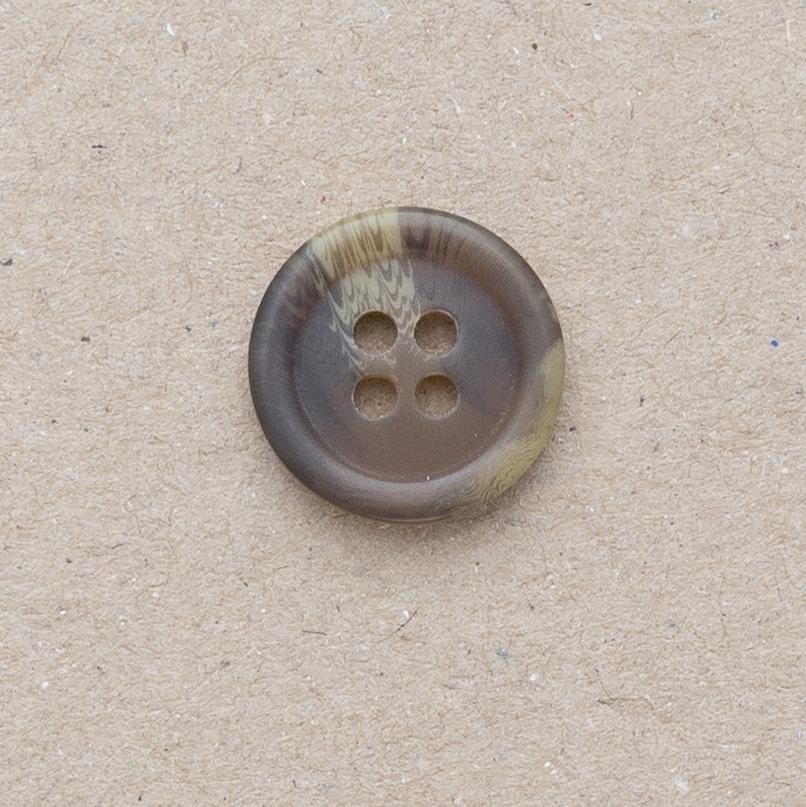 P151-204-24L Brown 15mm Buttons x 10