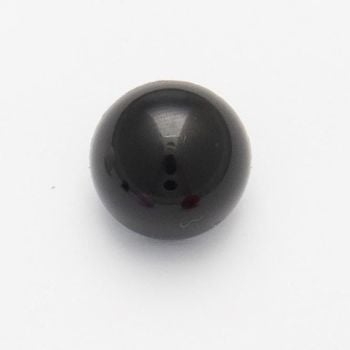 CN1-10-18L Black 12mm Domed Buttons x 10