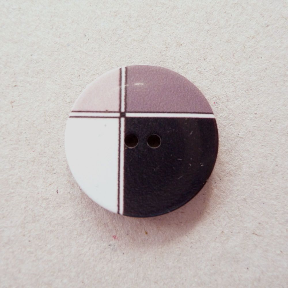 P1994-02-44L Mondrian Desiner 28mm Button