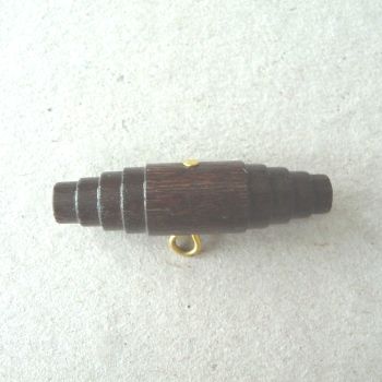 W590-45mm Dark Wood Toggle 45mm Button