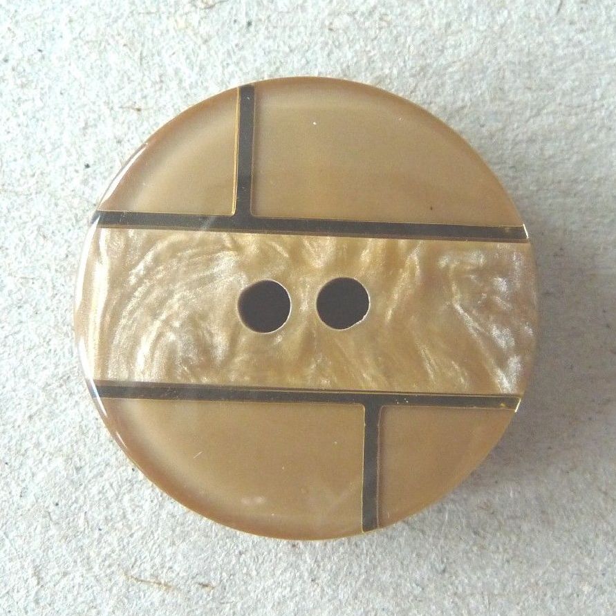 B11136-14-36L Caramel Brown Coat 23mm Italian Button x 5