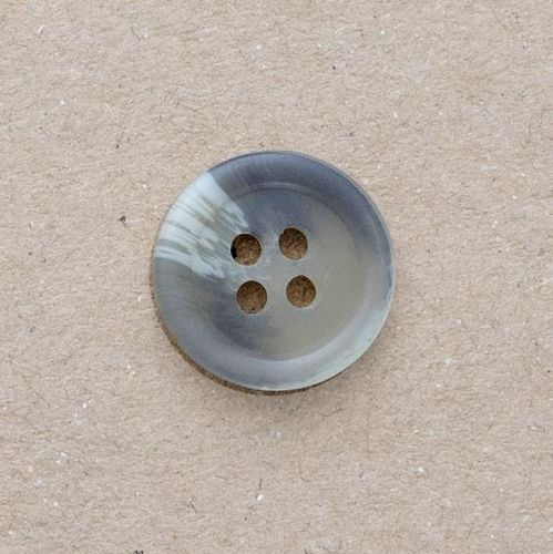 P151-205-24L Grey 15mm Buttons x 10