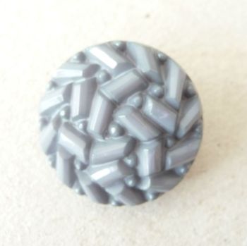 TCS17-C-36L Grey Faux Beaded 23mm Buttons x 10 