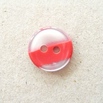 CP98-RW-24L Red-White 15mm Variagated Buttons x 10