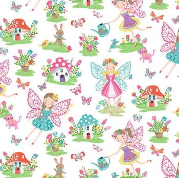 2276-W Daydream Fairies Childrens Fabric