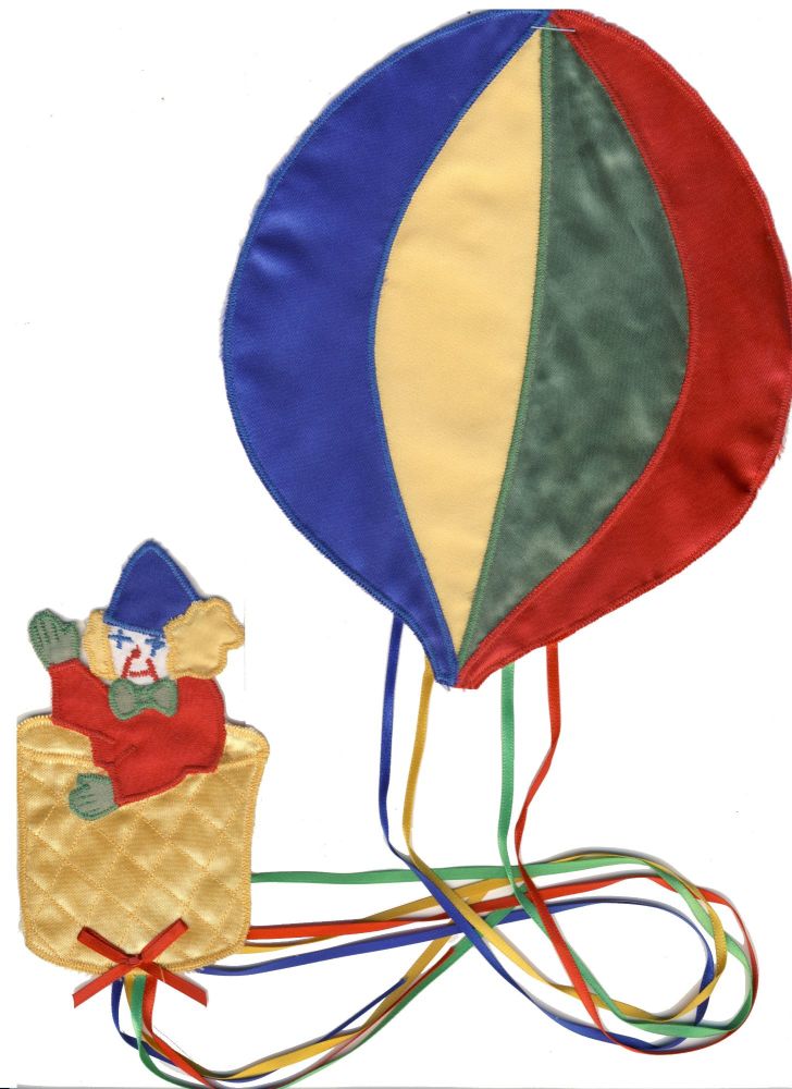 M017 Large Clown and Hot Air Balloon Motif