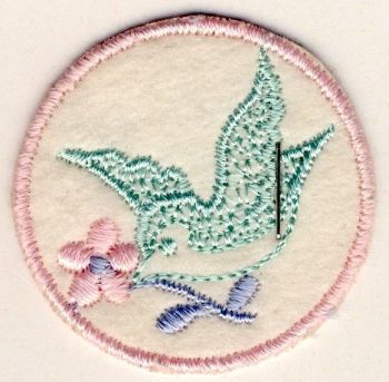 M008 Bird & Flower Motif