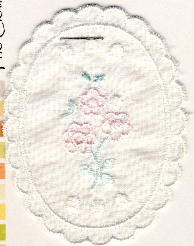 M013 Embroidered Floral Motif