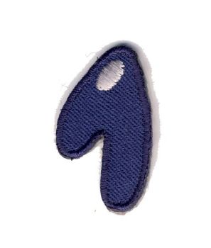 LET-1  Iron On Number 1 Motif