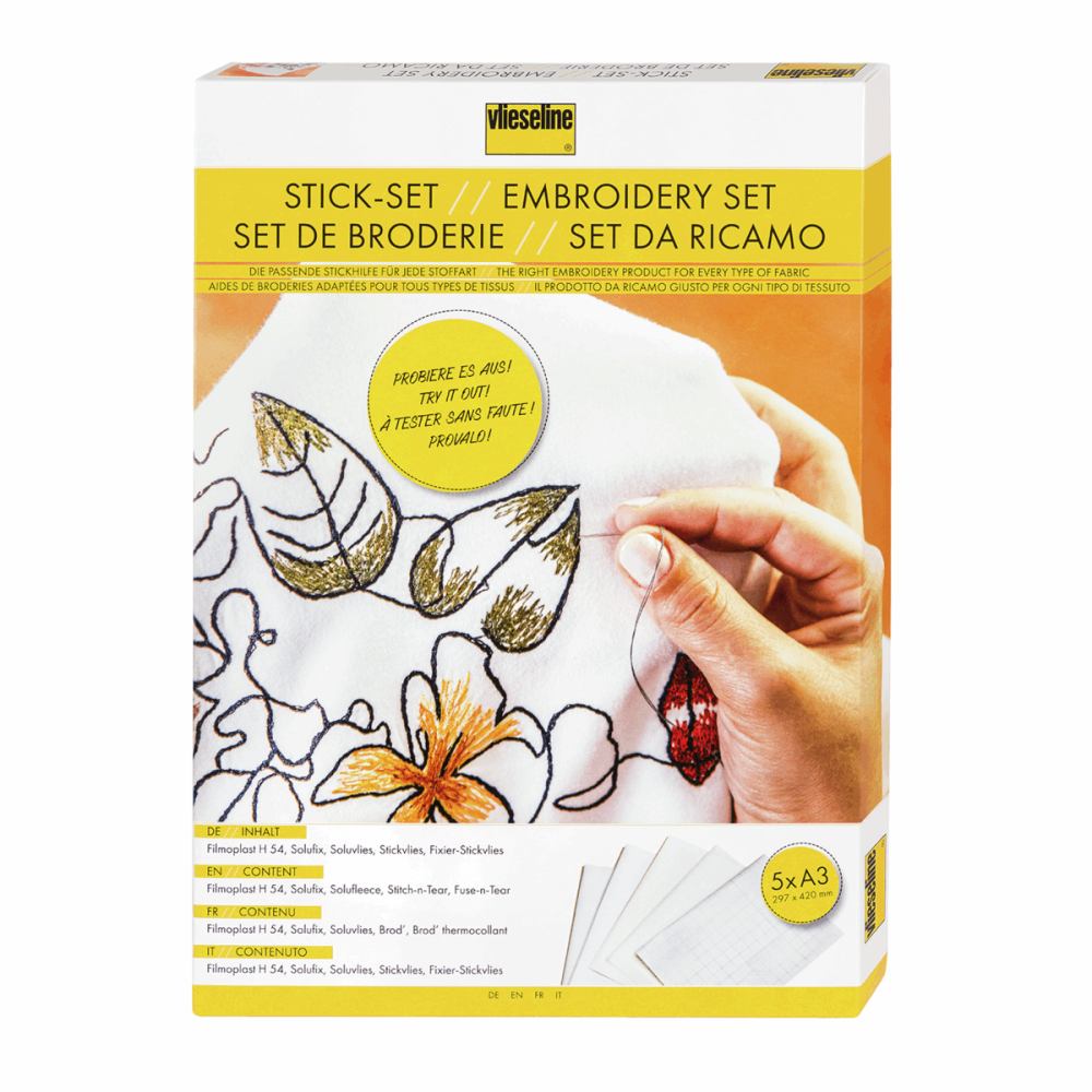 Solufix - water-soluble embroidery sticker