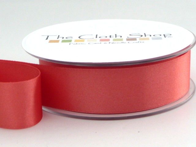 Double Satin Ribbon Coral 3501-22 - All Widths - Berisfords