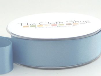 Double Satin Ribbon Dusky Blue 3501-61