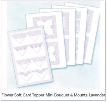 Lace Mini Bouquet & Mounts - Lavender - Flowersoft cards