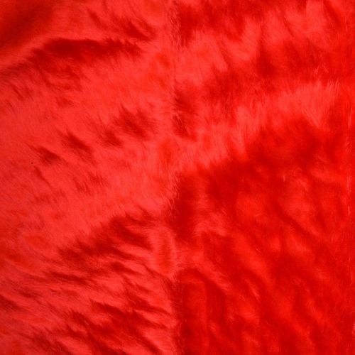 Fur Fabric - Red 